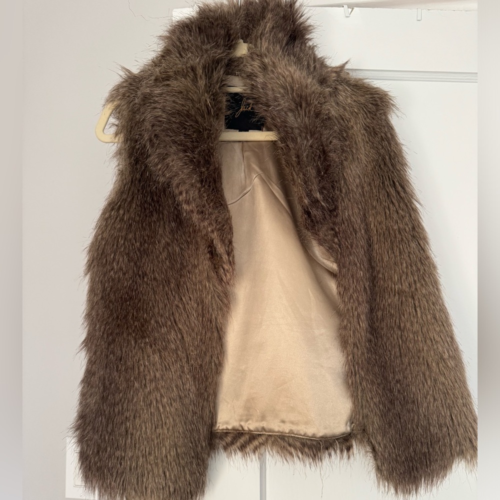 Faux fur vest